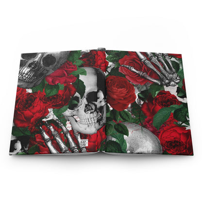 Skulls and Roses Hardcover Journal Matte