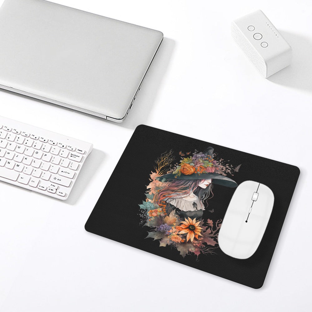 Witch Leather Mouse Pad