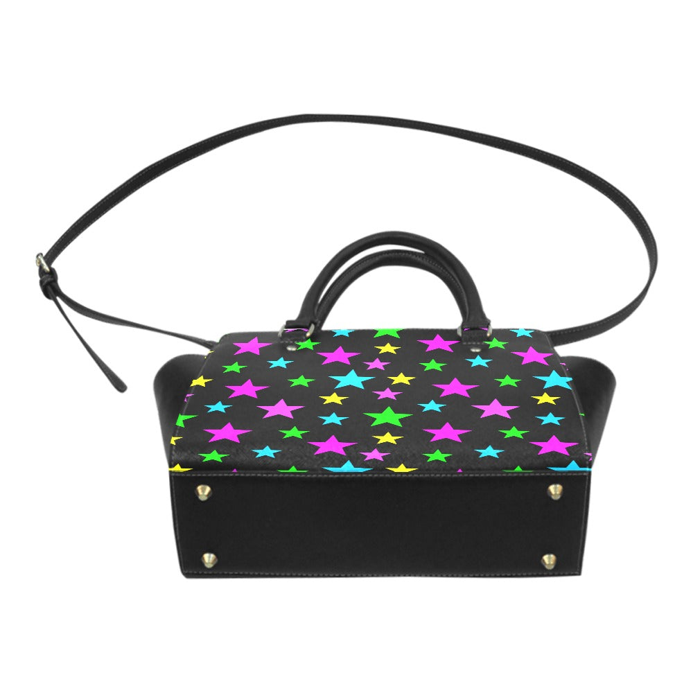 Neon Stars Classic Shoulder Handbag