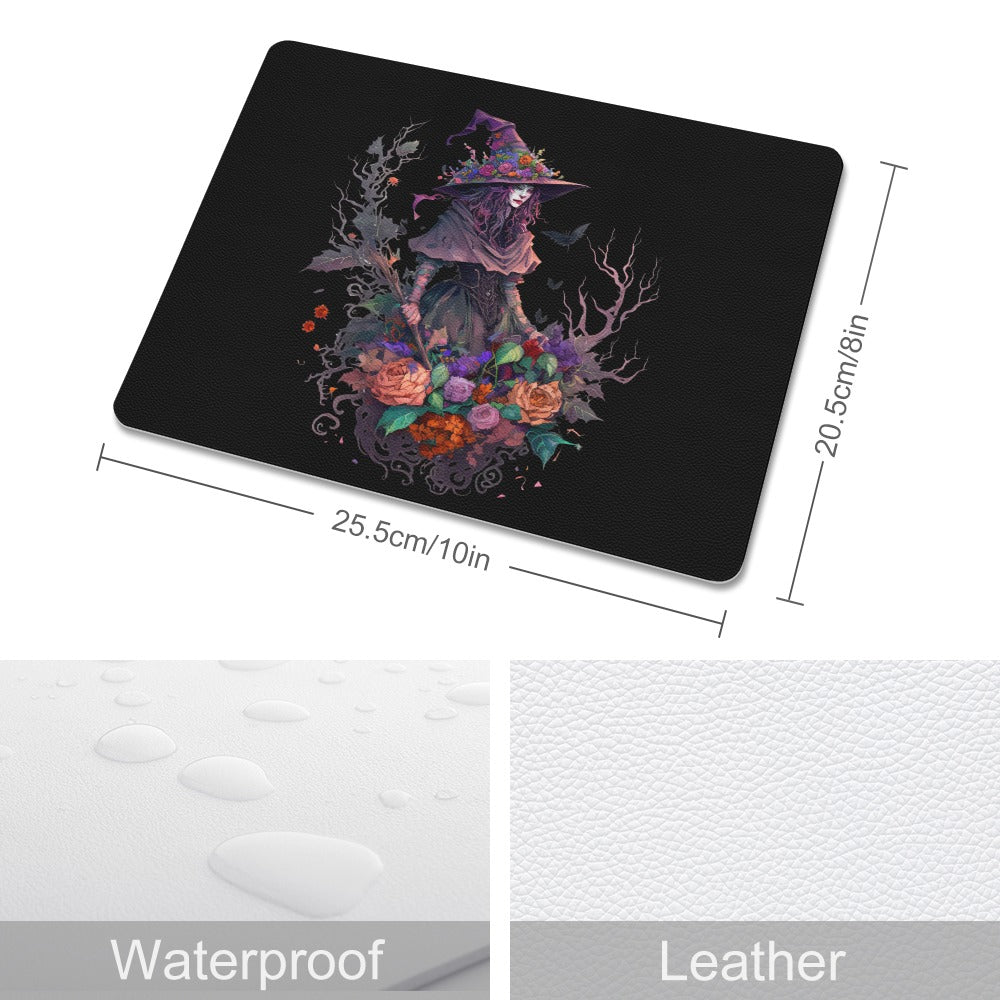 Witch Leather Mouse Pad