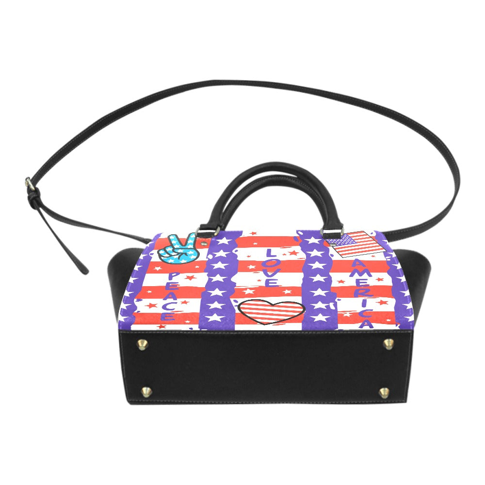 Peace Love America Classic Shoulder Handbag