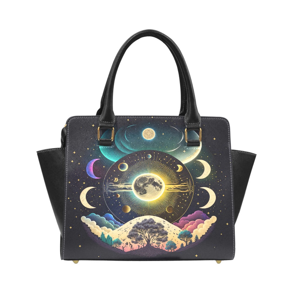 Celestial Moon Classic Shoulder Handbag