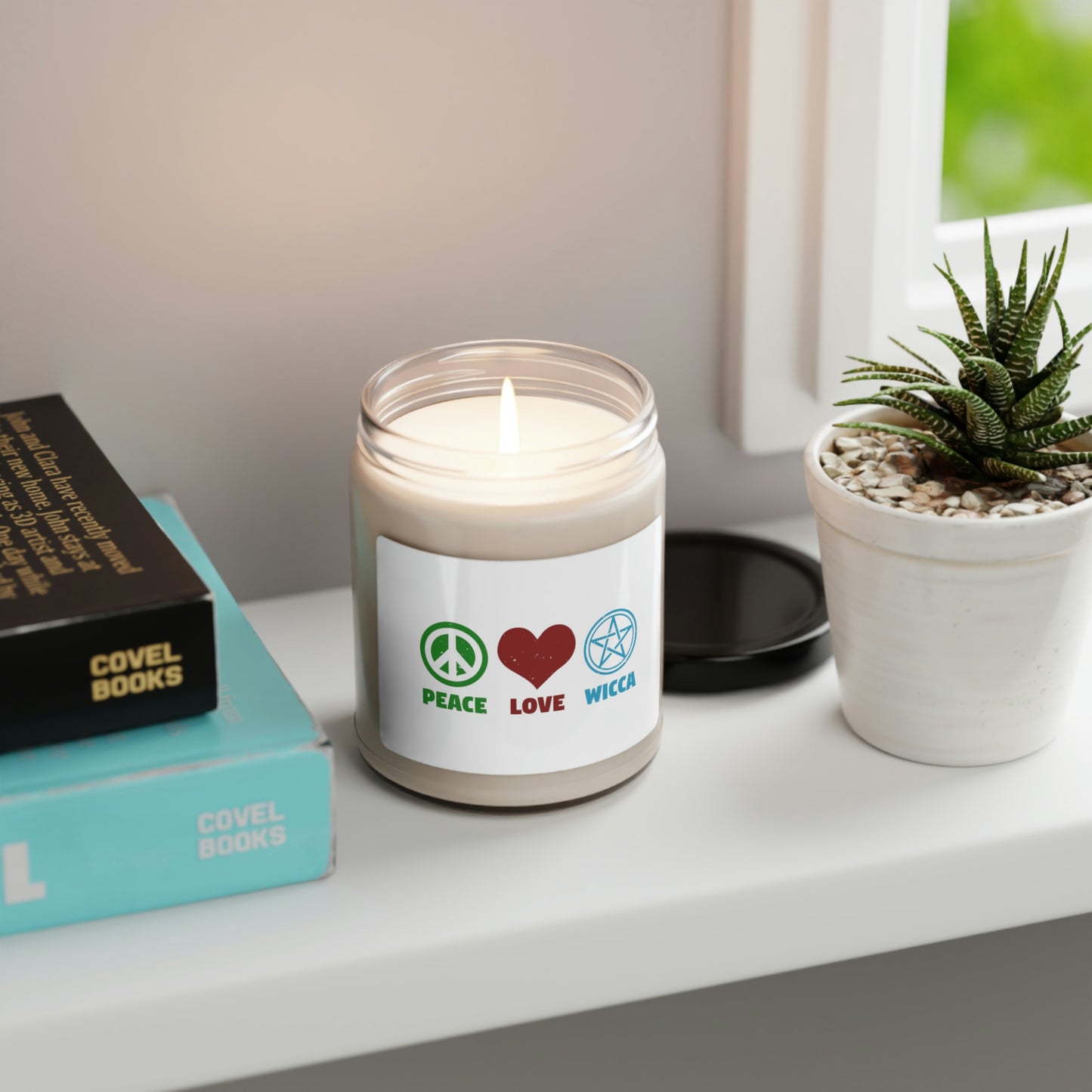 Peace Love Wicca Scented Soy Candle 9oz
