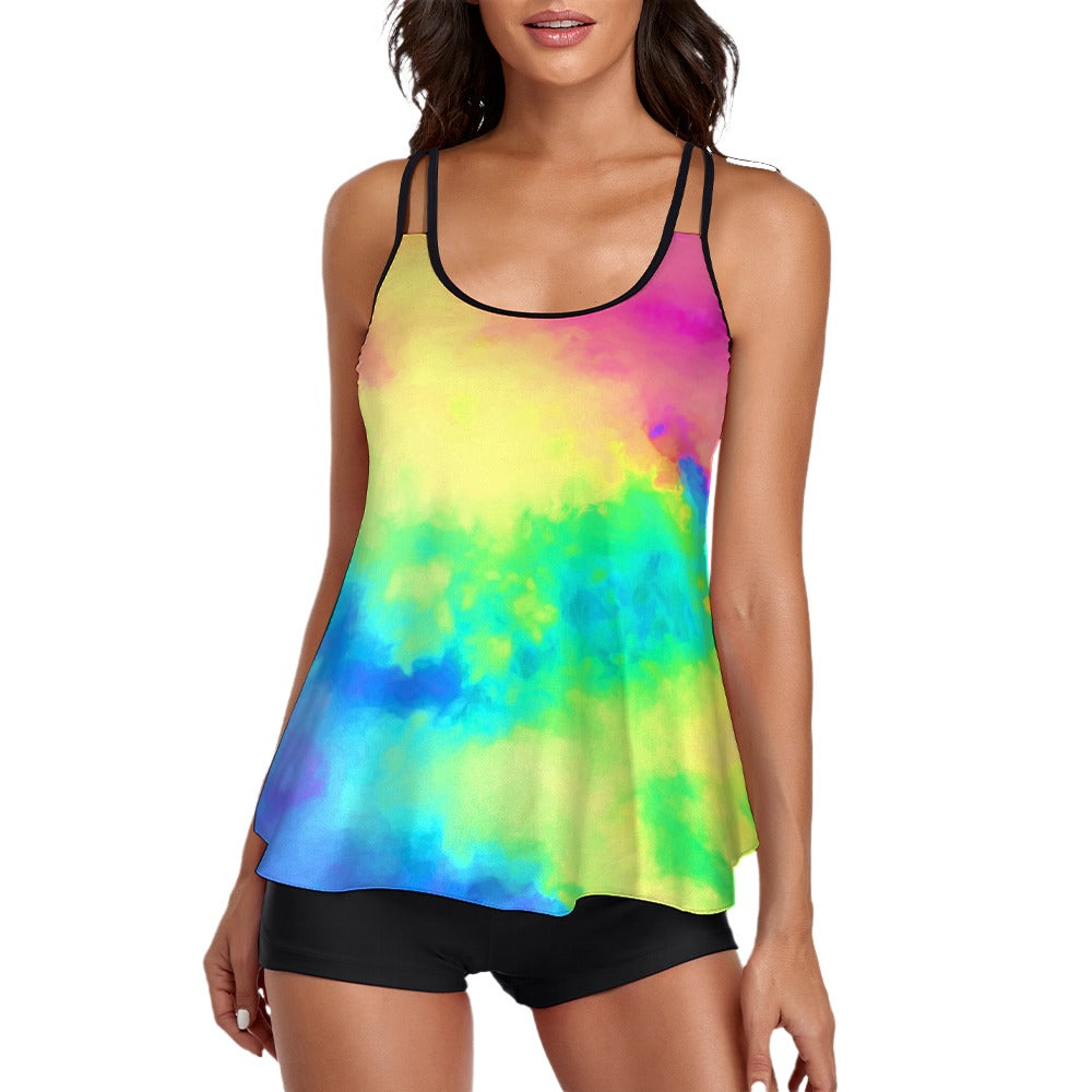 Bright Tie Dye Swimsuit