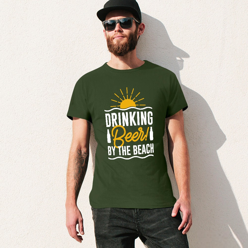 Drinking Beer By The Beach