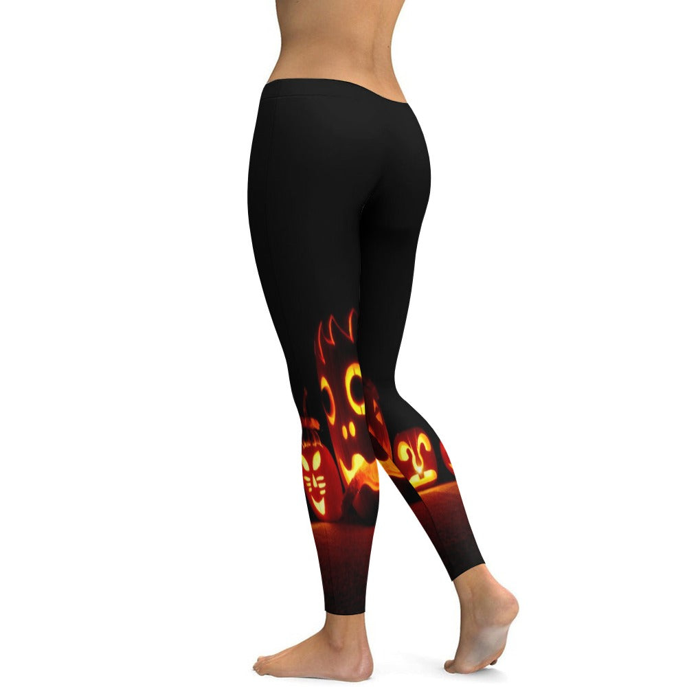Pumpkin Soft Ladies Tight Yoga Pants