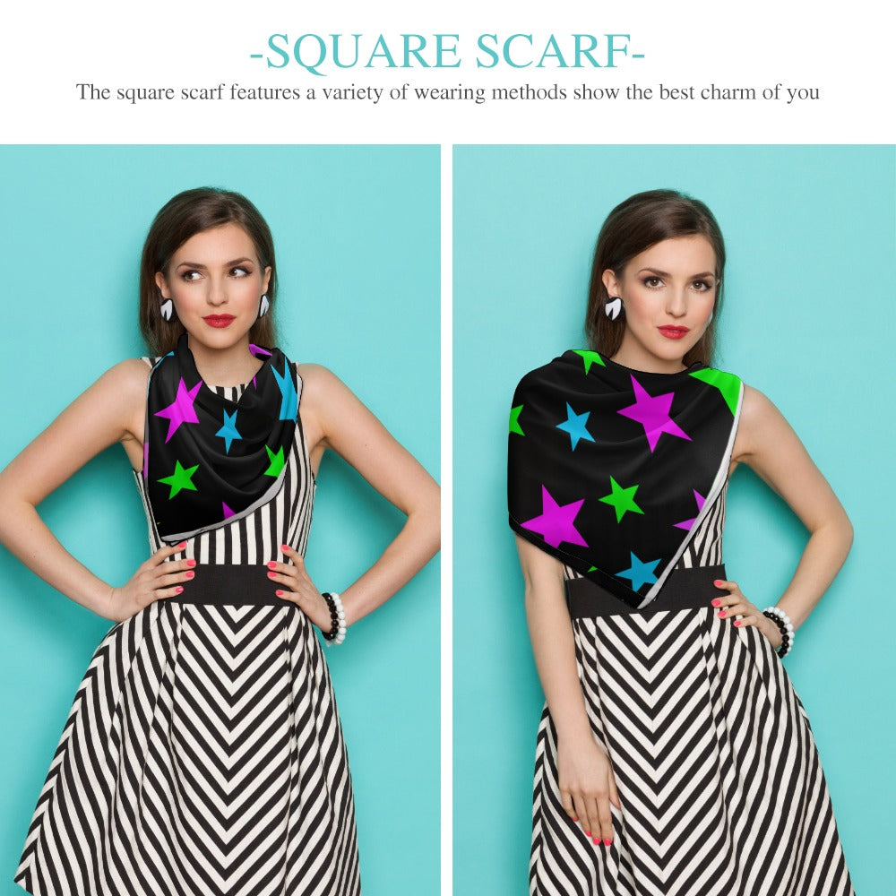 Stars Soft & Shiny Silk Scarves