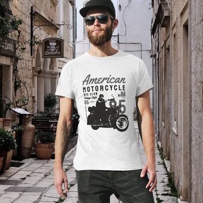 American Motorcycle Men's T-shirt 100% Cotton
