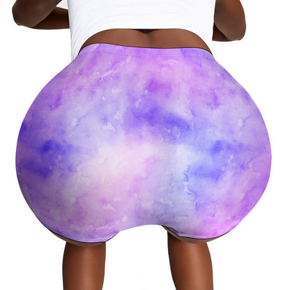 Purple Tie Dye Ladies Shorts