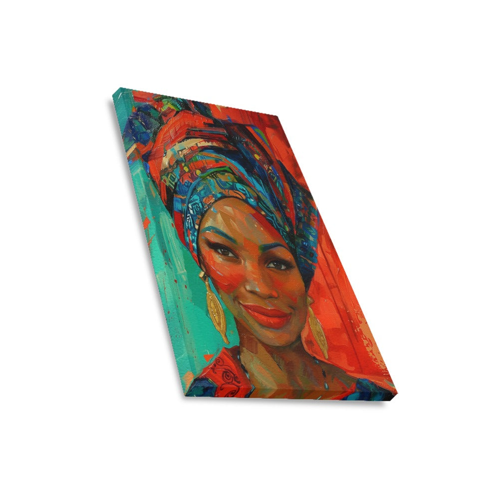 African Collection Frame Canvas Print