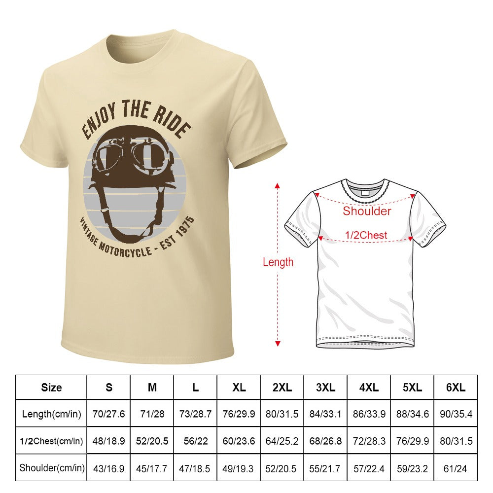 Enjoy The Ride Men's T-shirt 100% Cotton
