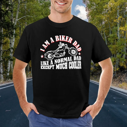 I Am A Biker Dad Men's T-shirt 100% Cotton
