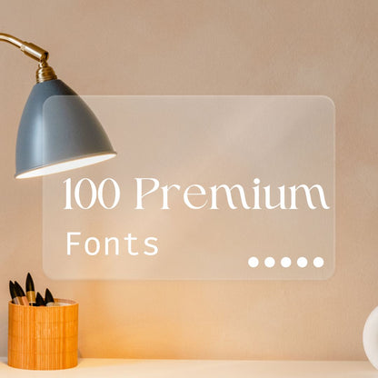100 Premium Fonts Collection - Perfect for Designers and Creators V002