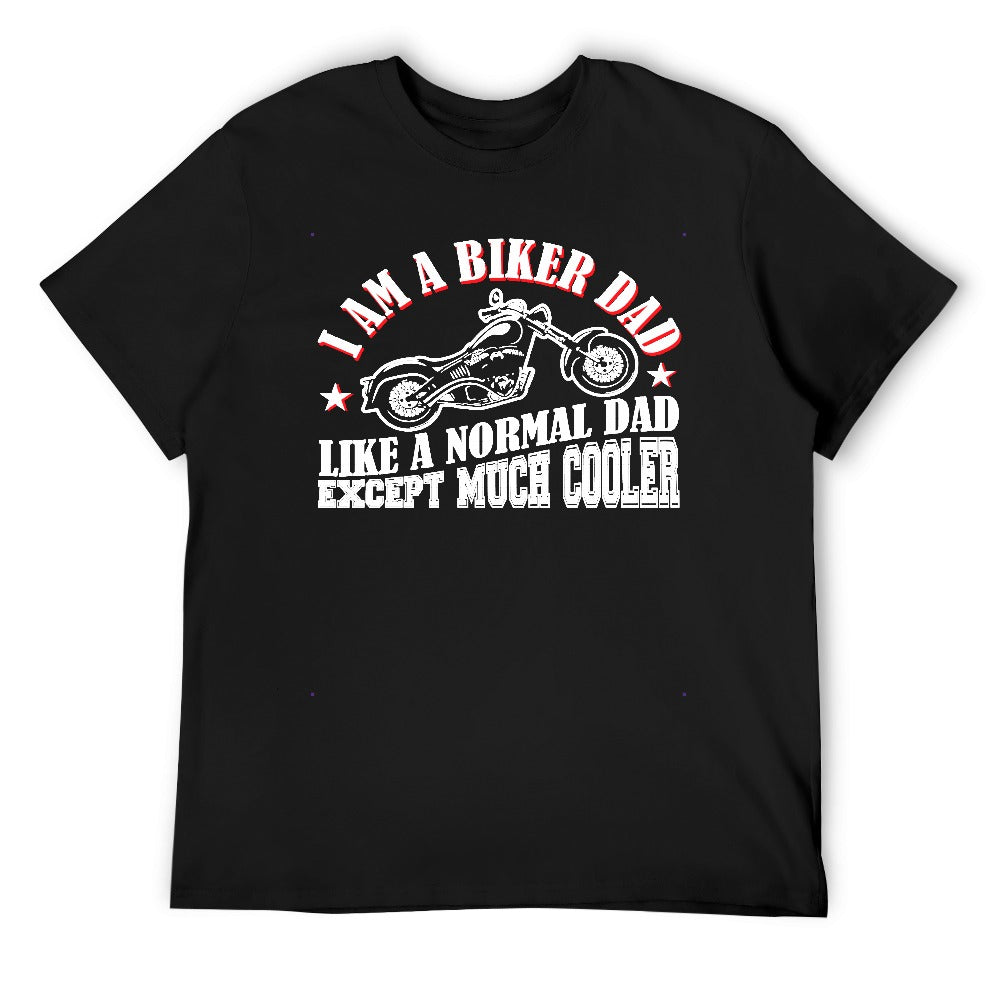 I Am A Biker Dad Men's T-shirt 100% Cotton