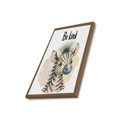 Be Kind Framed Canvas Print