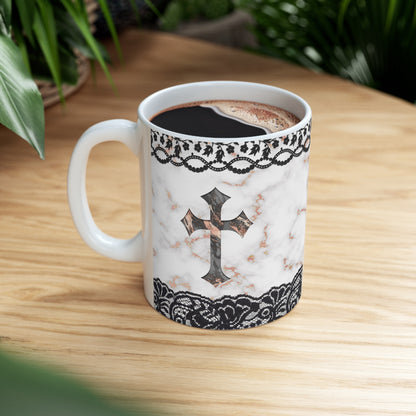 Cross Ceramic Mug 11oz