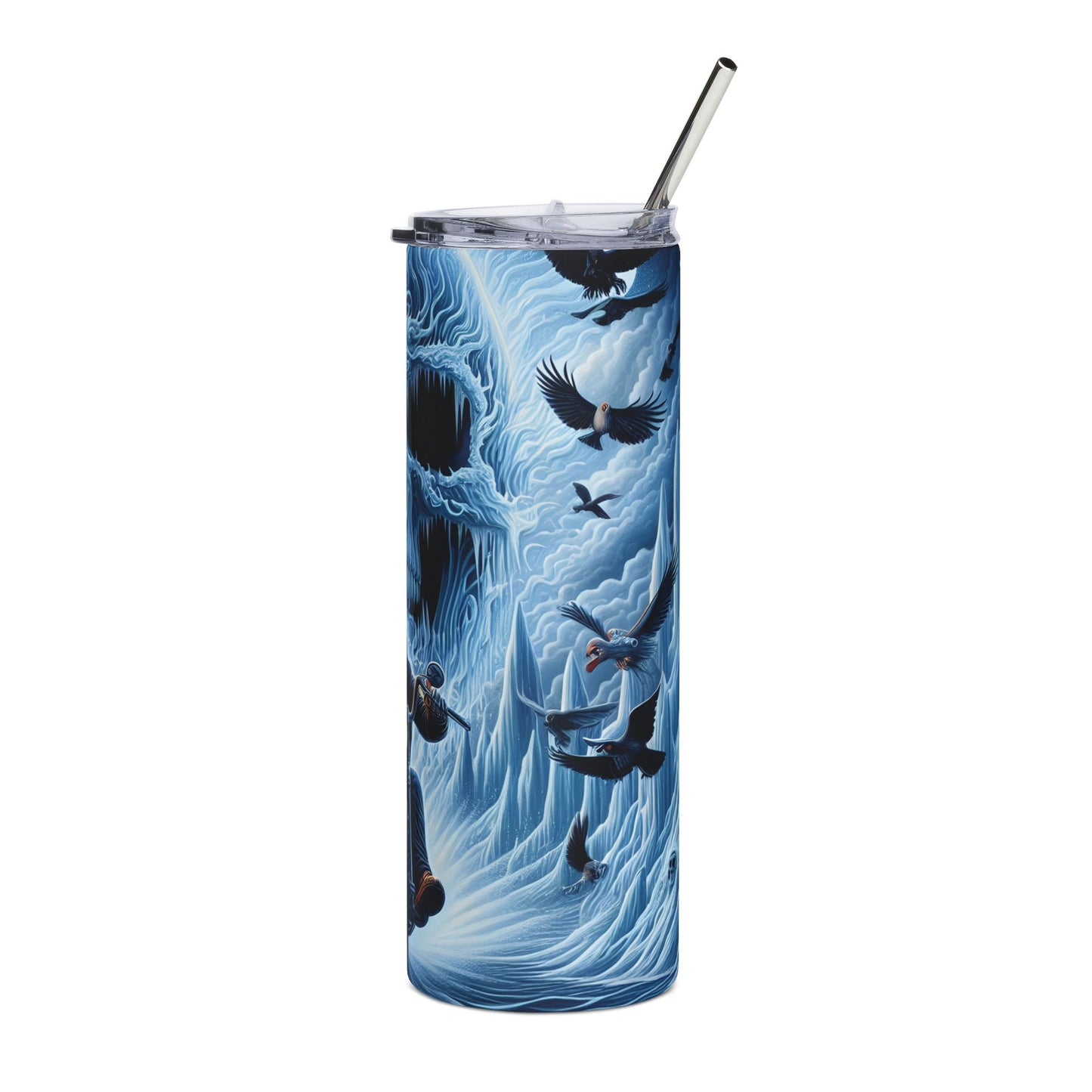 Skull & Motorcycle Stainless Steel Tumbler 20oz