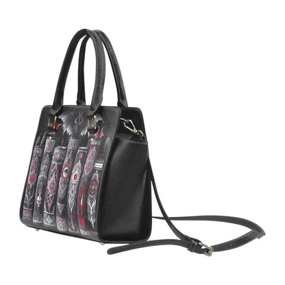 Gothic Books Design Classic Shoulder Handbag