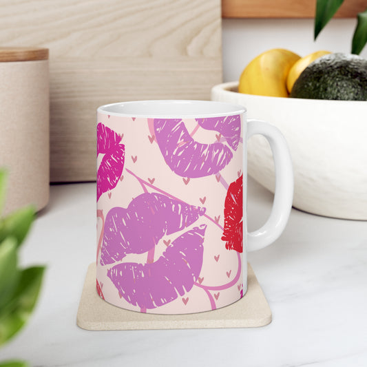 Lips Ceramic Mug 11oz