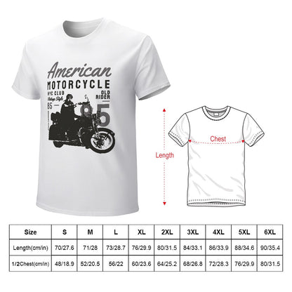 American Motorcycle Men's T-shirt 100% Cotton