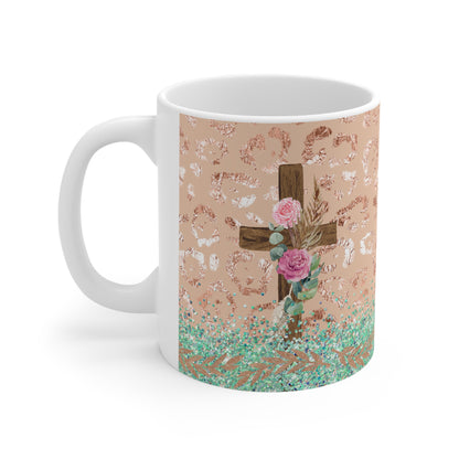 Cross Ceramic Mug 11oz