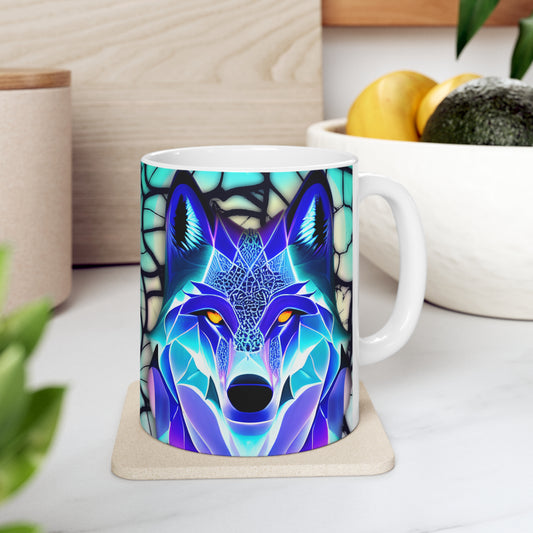 Wolf Ceramic Mug 11oz