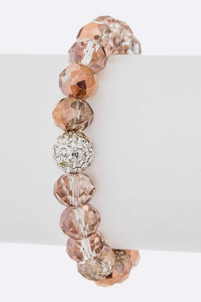 Crystal Bead Stretch Bracelet Set