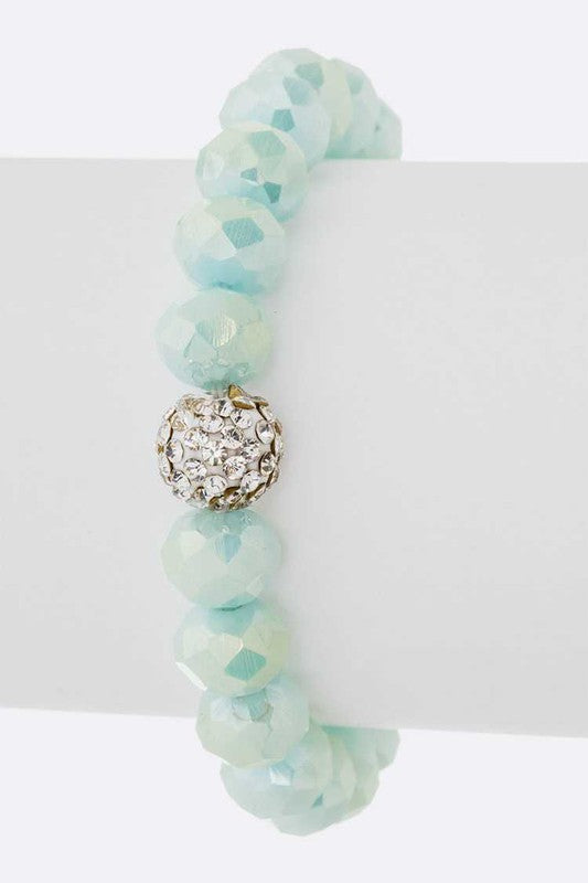 Crystal Bead Stretch Bracelet Set