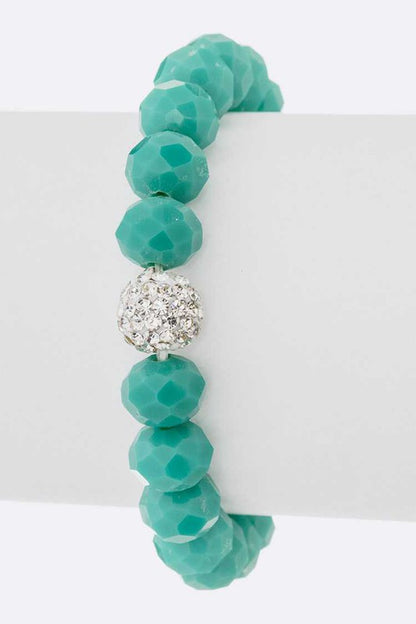 Crystal Bead Stretch Bracelet Set