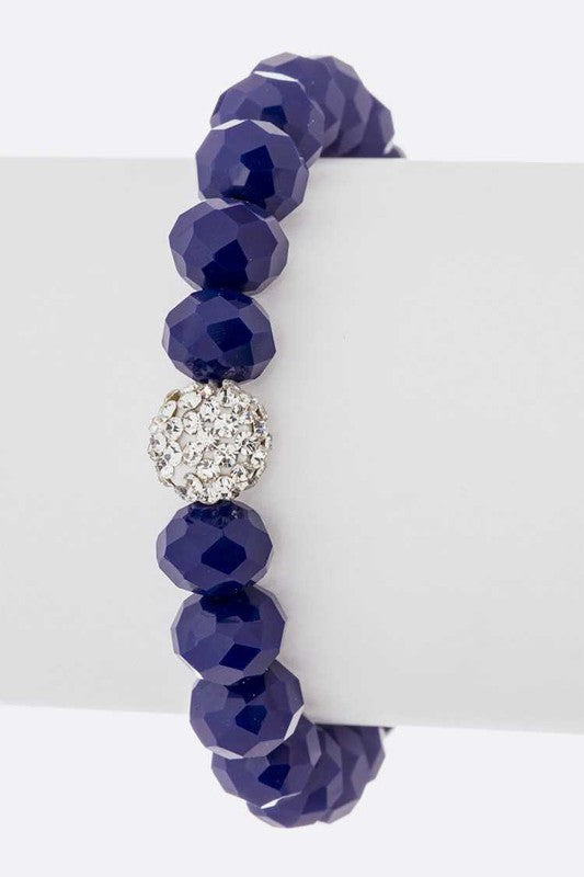 Crystal Bead Stretch Bracelet Set