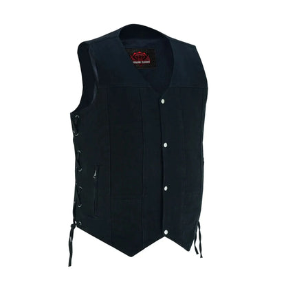 Men's Ten Pocket Denim Utility Vest - TALL