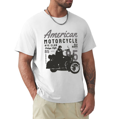 American Motorcycle Men's T-shirt 100% Cotton