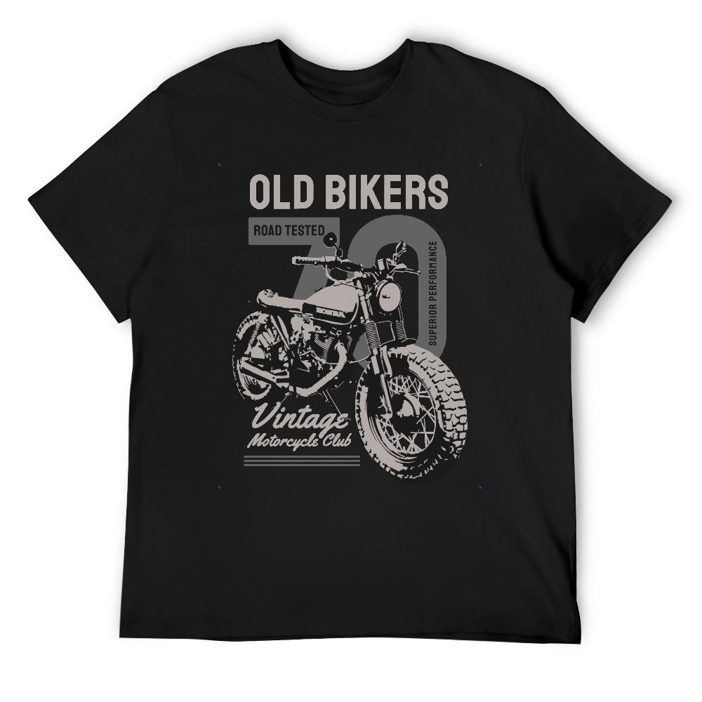 Old Bikers Vintage Motorcycle Club Men's T-shirt 100% Cotton