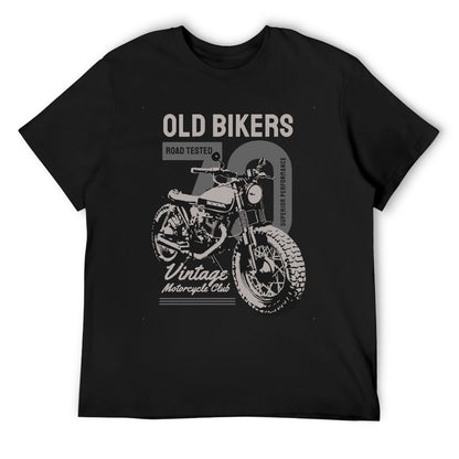 Old Bikers Vintage Motorcycle Club Men's T-shirt 100% Cotton