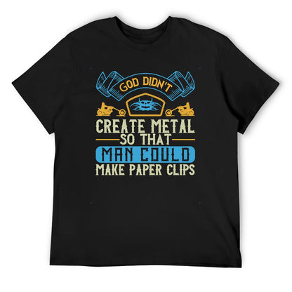 God Didn't Create Metal Men's T-shirt 100% Cotton
