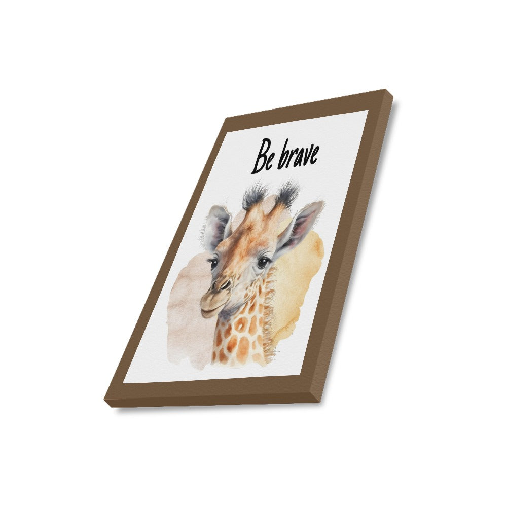 Be Brave Framed Canvas Print