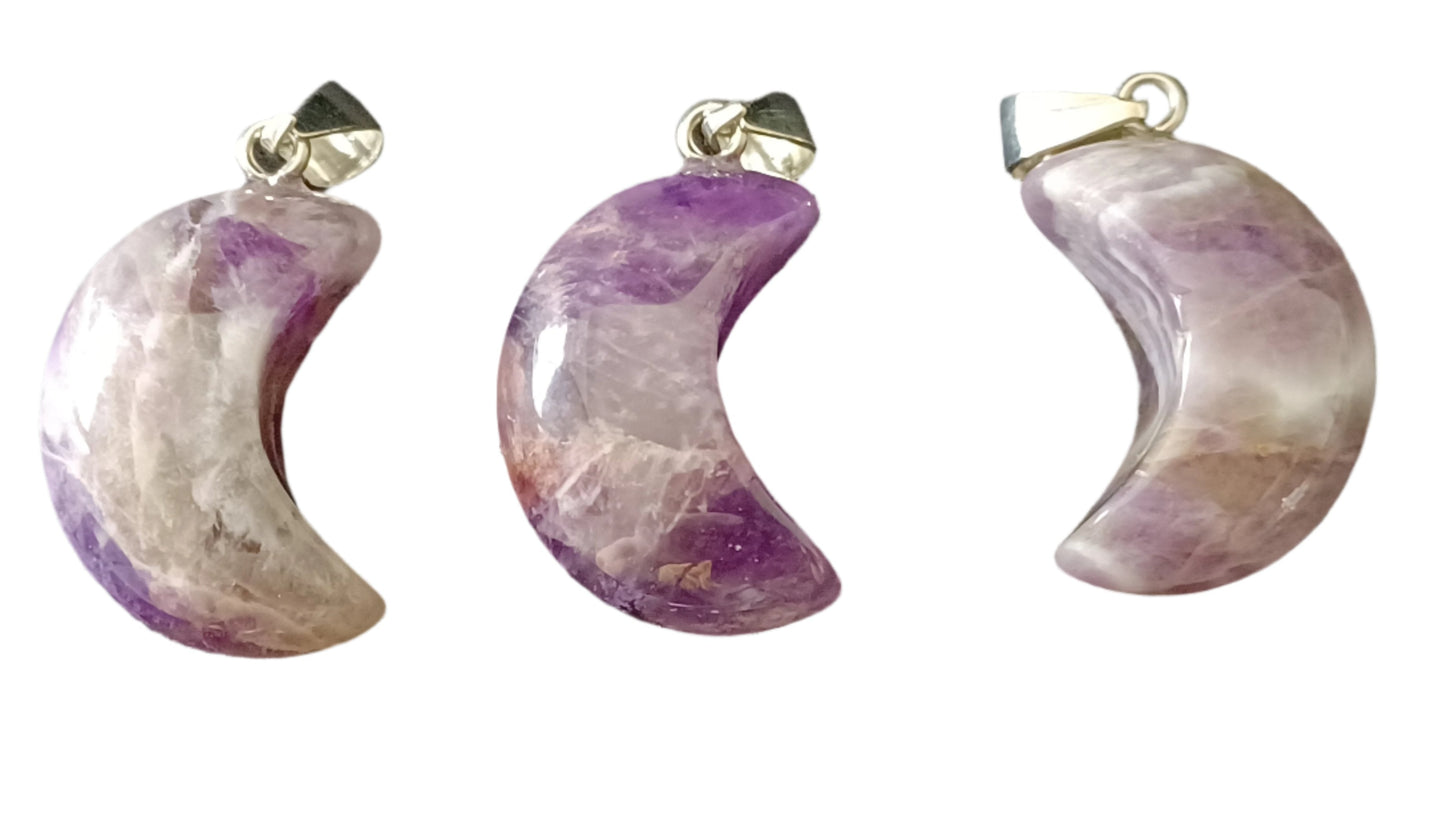Amethyst Moon Pendant