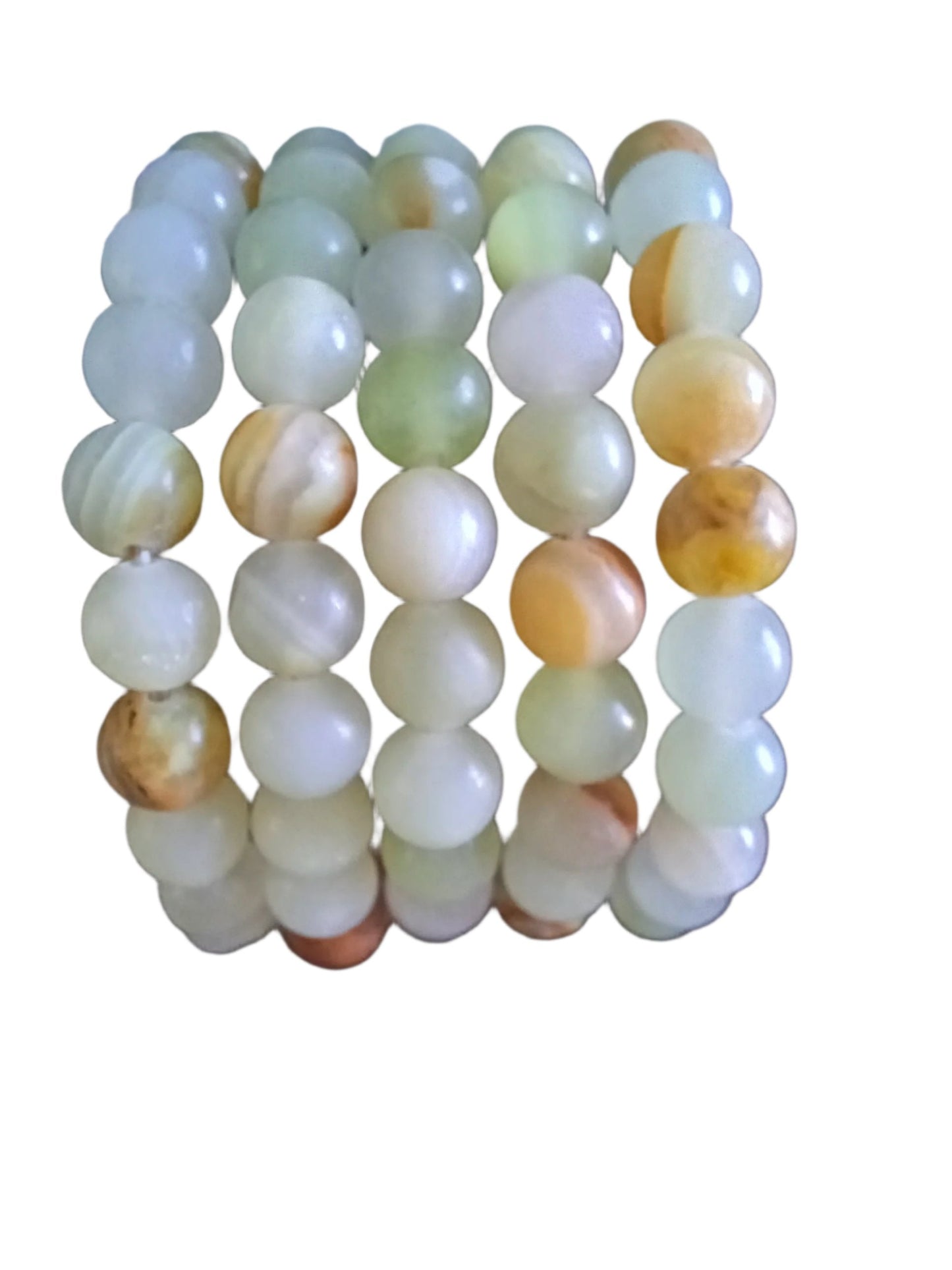 Green Onyx Natural Stone Stretch Bracelet