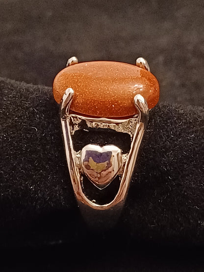 Goldstone Ring - Size 7