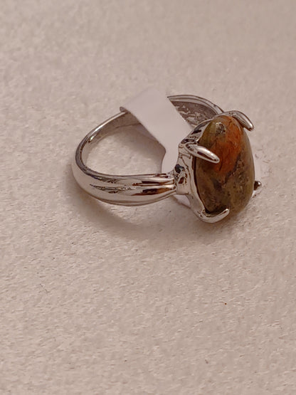 Unakite Ring - Size 8