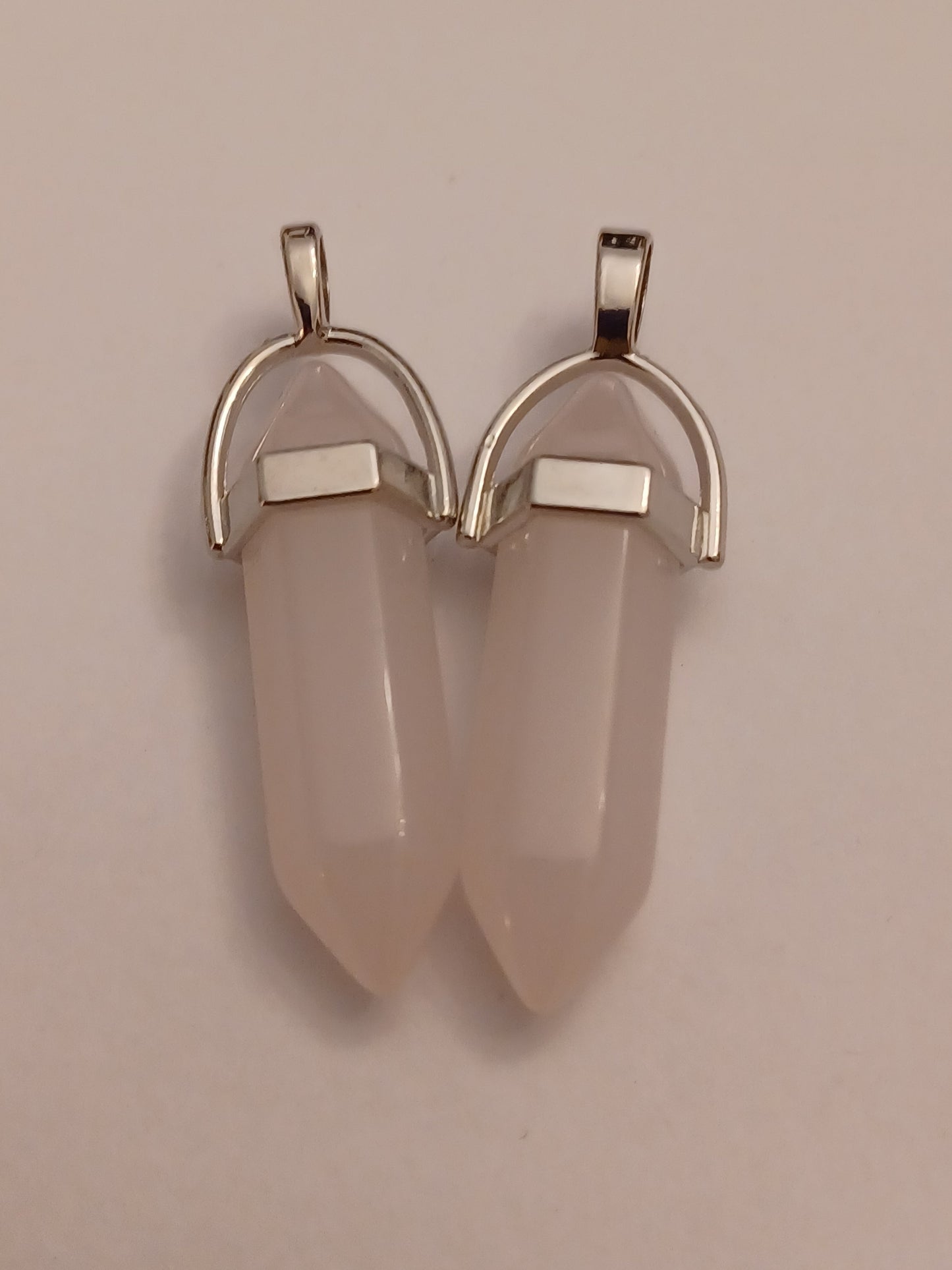 Rose Quartz Bullet Pendant