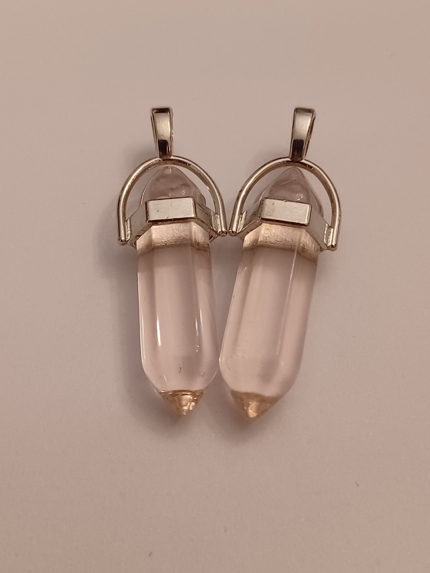 Rose Quartz Bullet Pendant