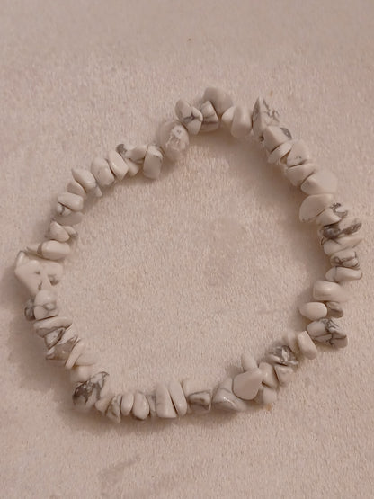 Magnesite Natural Stone Stretch Bracelet
