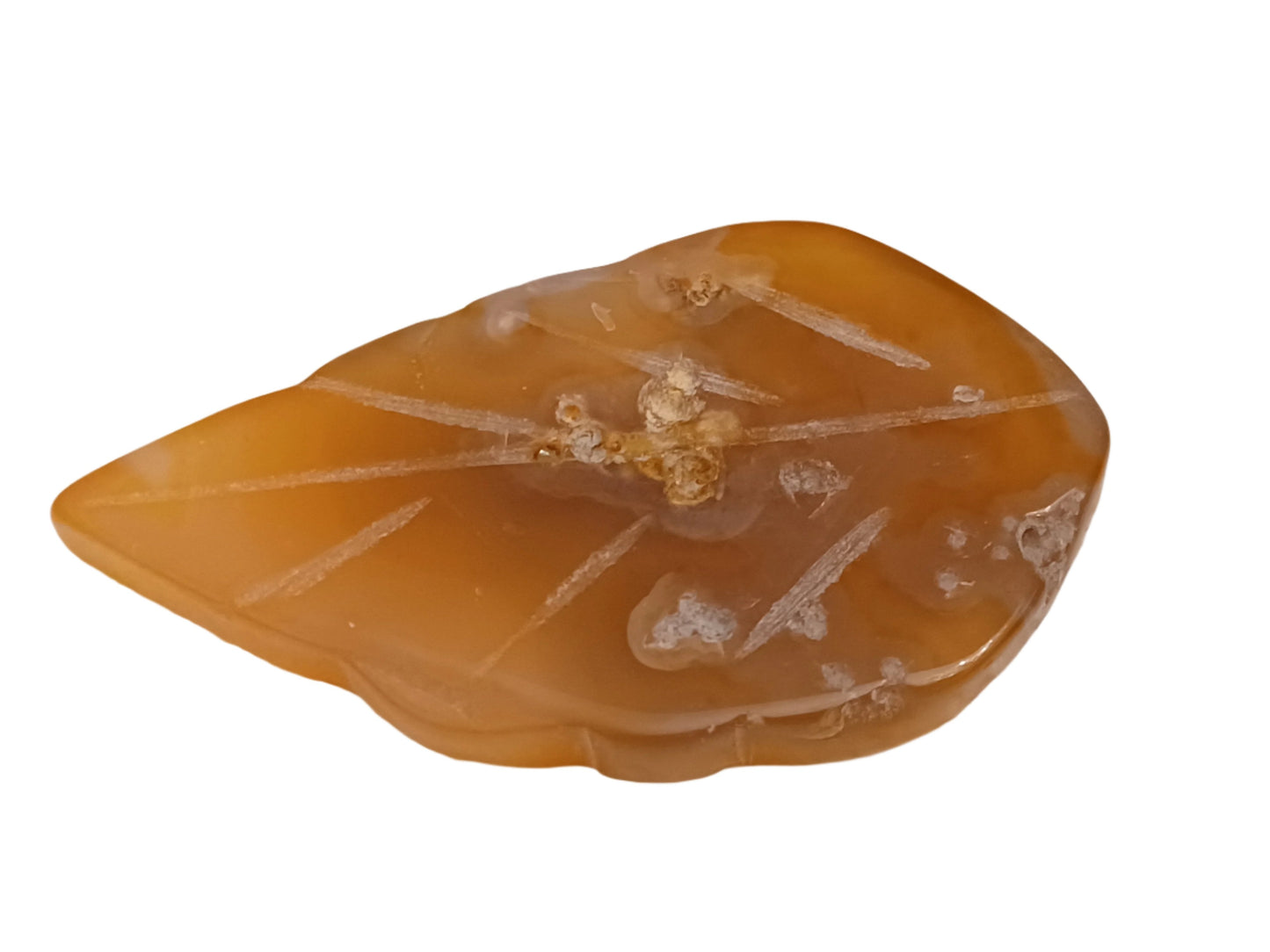 Carnelian Agate Leaf