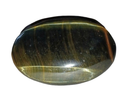 Blue Tiger Eyes Palm Stone