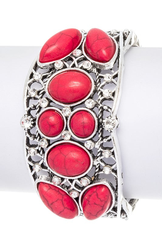 Compressed Stone Iconic Stretch Bracelet