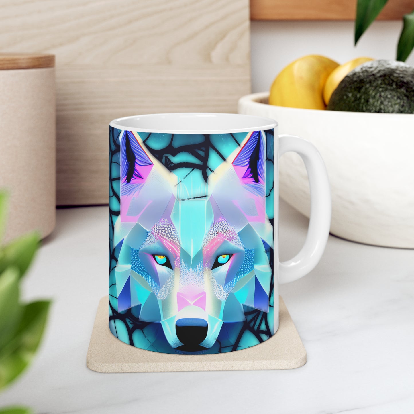 Wolf Ceramic Mug 11oz