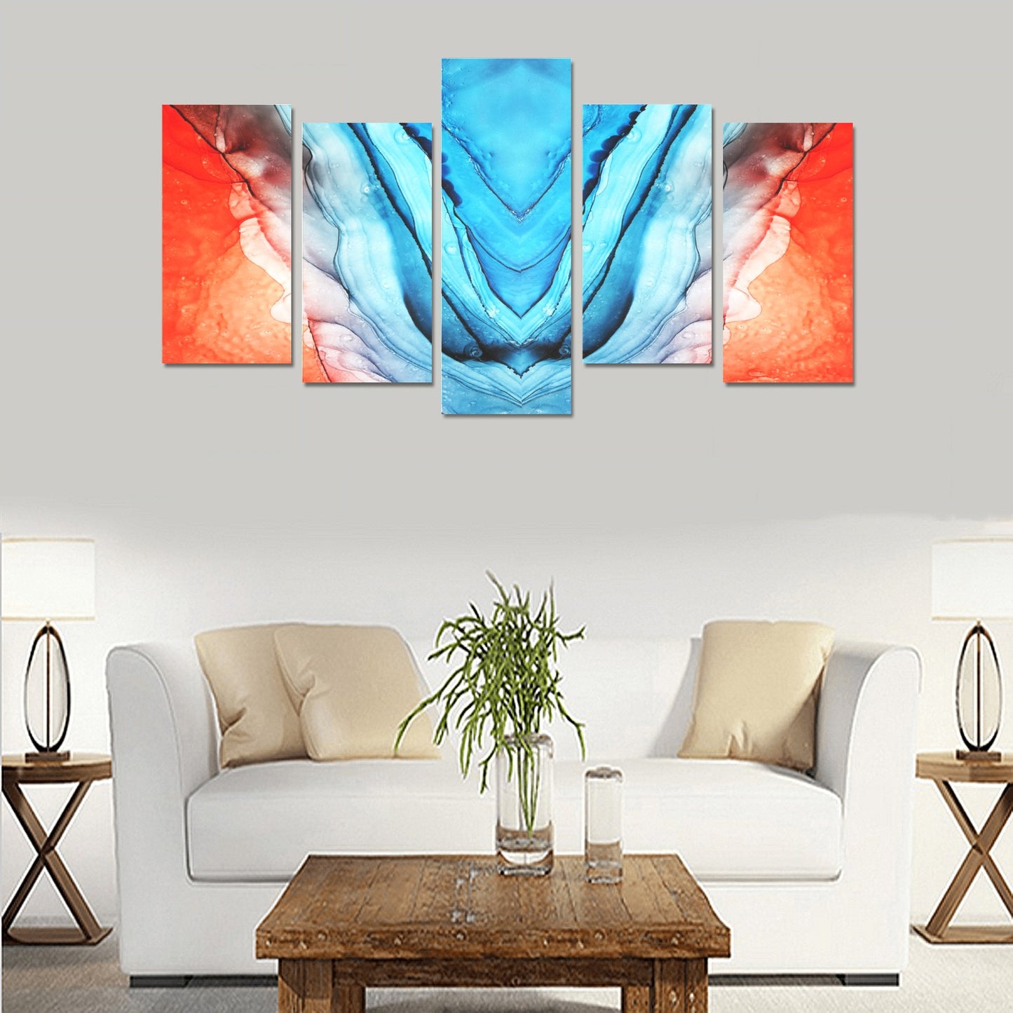 Alcohol Ink Canvas Wall Art Prints - 5