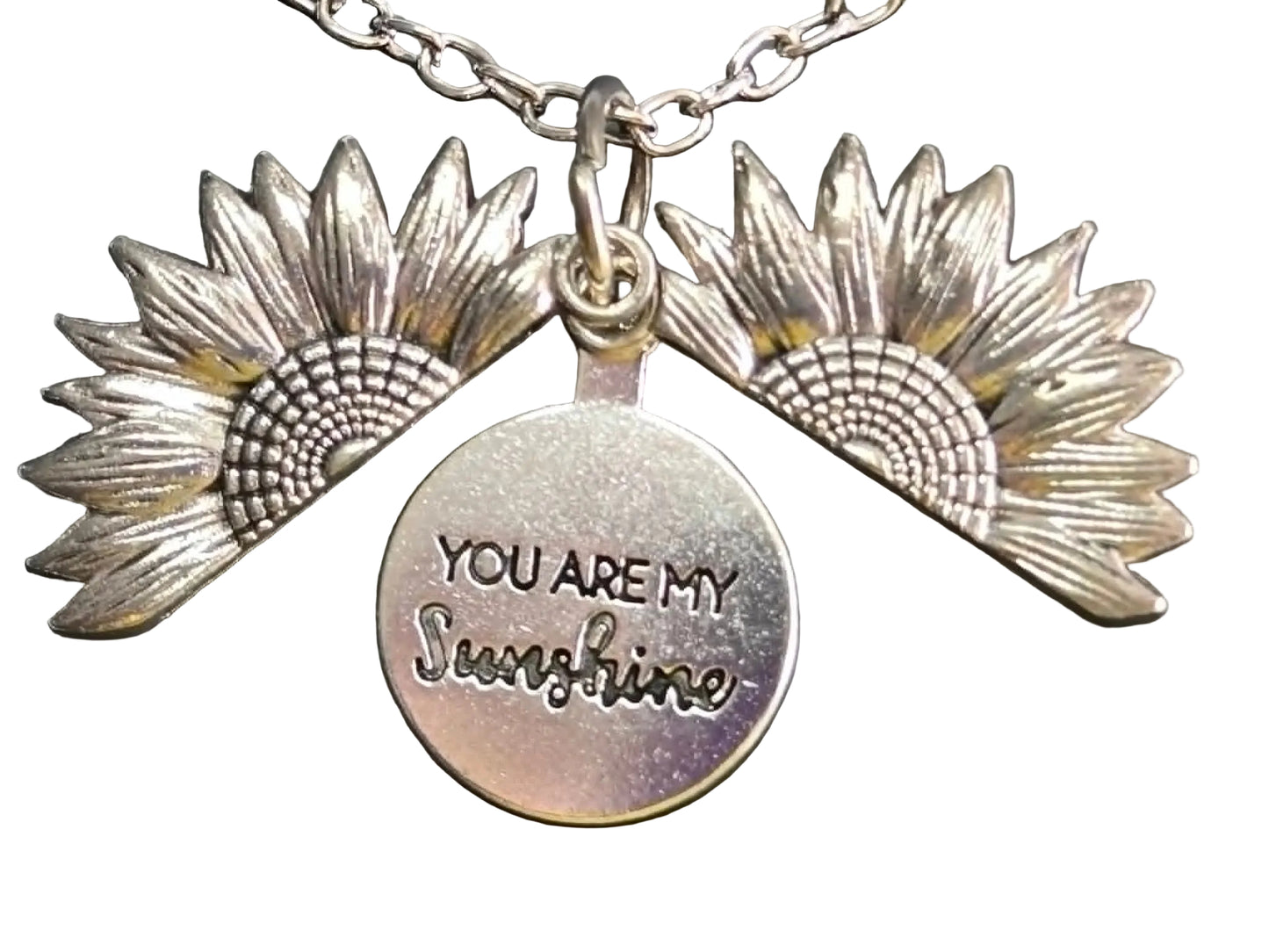 You Are My Sunshine Sunflower Necklace
