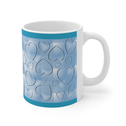 Blue Buffalo Hearts Ceramic Mug 11oz